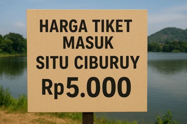 Harga Tiket Masuk Situ Ciburuy