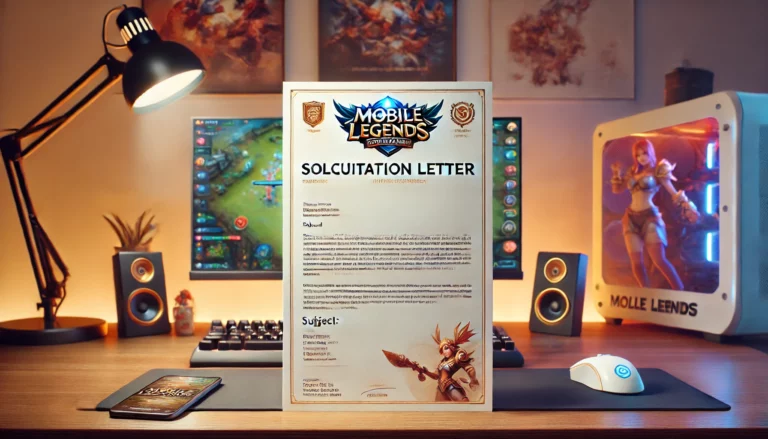 Solicitation Letter for Mobile Legends Tournament Template