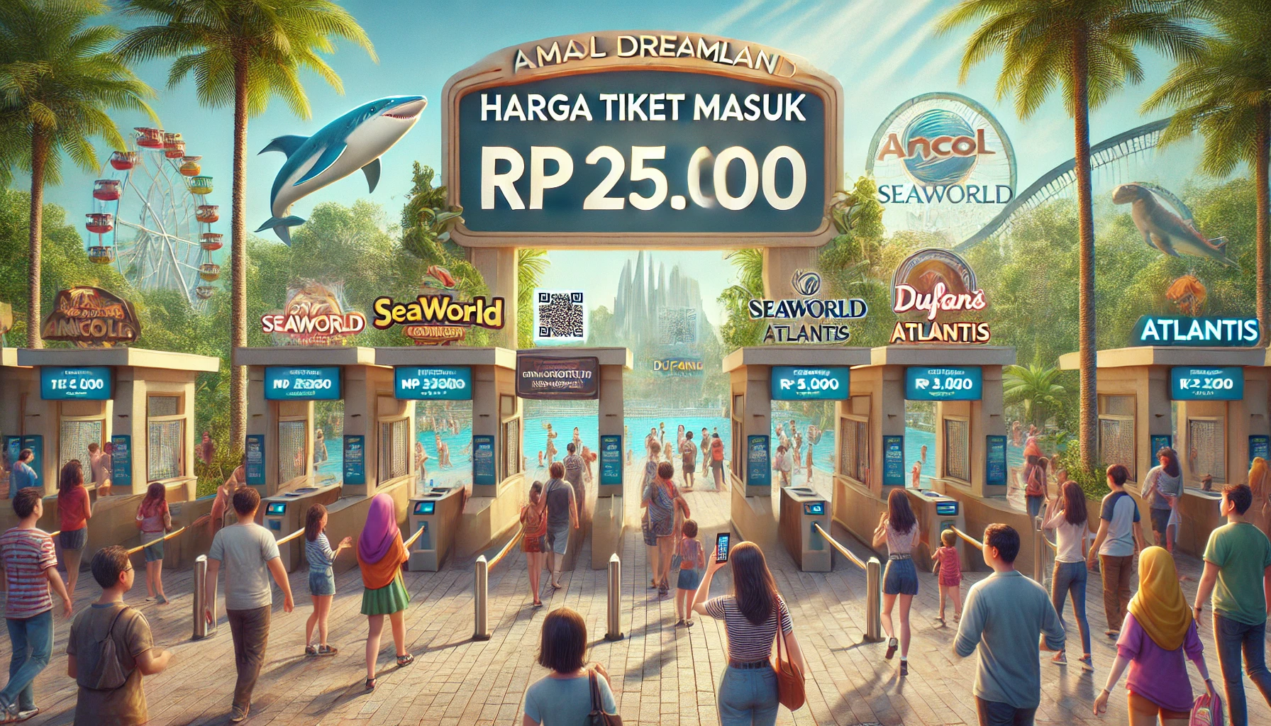 berapa harga tiket masuk Ancol