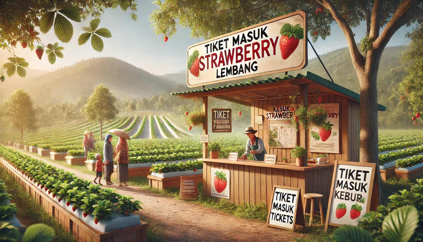 Tiket Masuk Kebun Strawberry Lembang