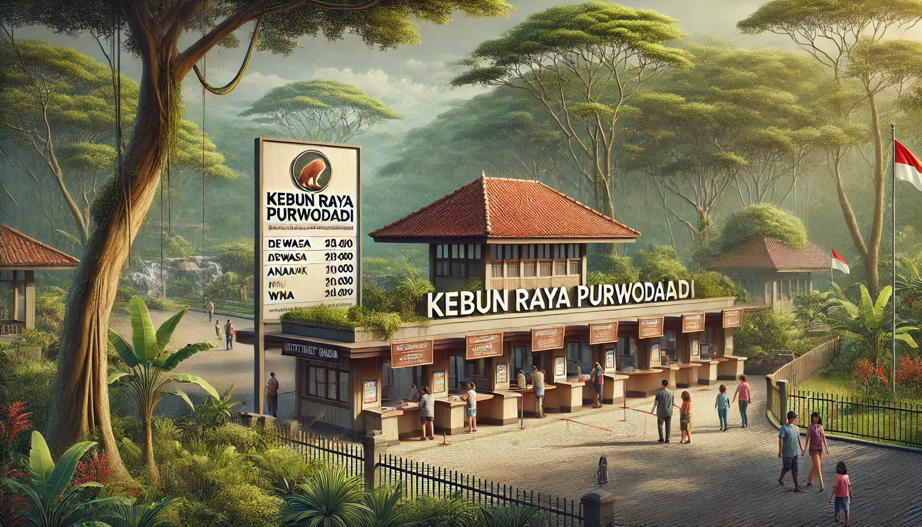 Harga Tiket Masuk Kebun Raya Purwodadi