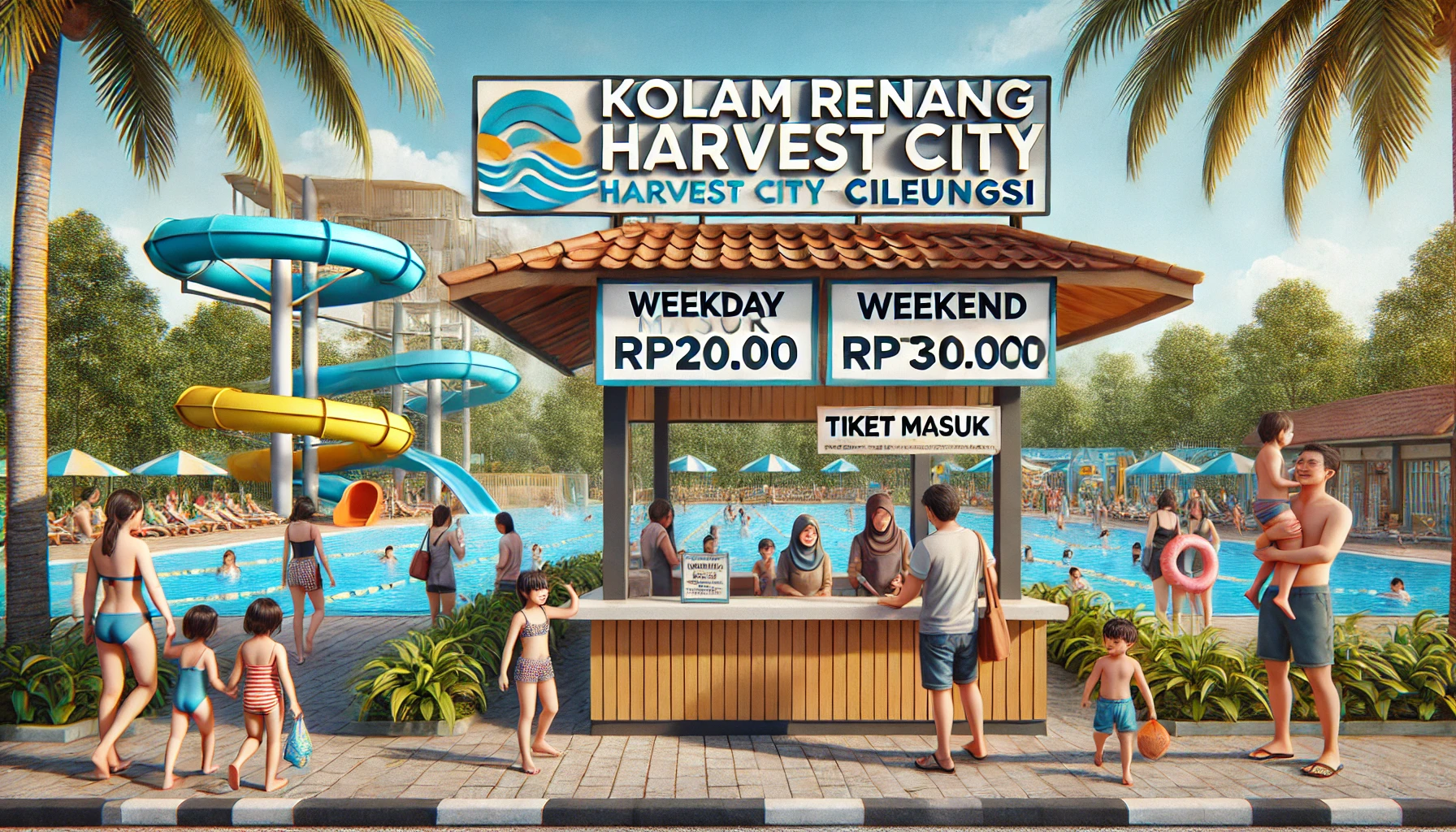Harga Tiket Masuk Kolam Renang Harvest City Cileungsi