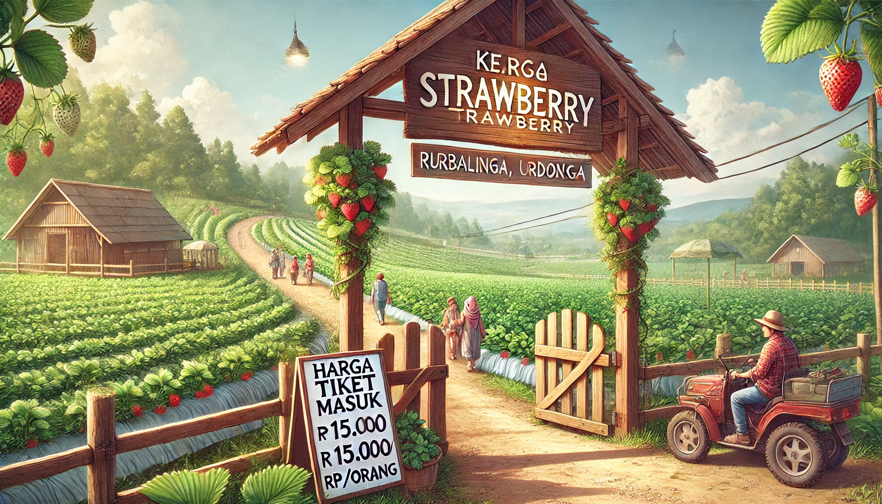 Harga Tiket Masuk Kebun Strawberry Purbalingga