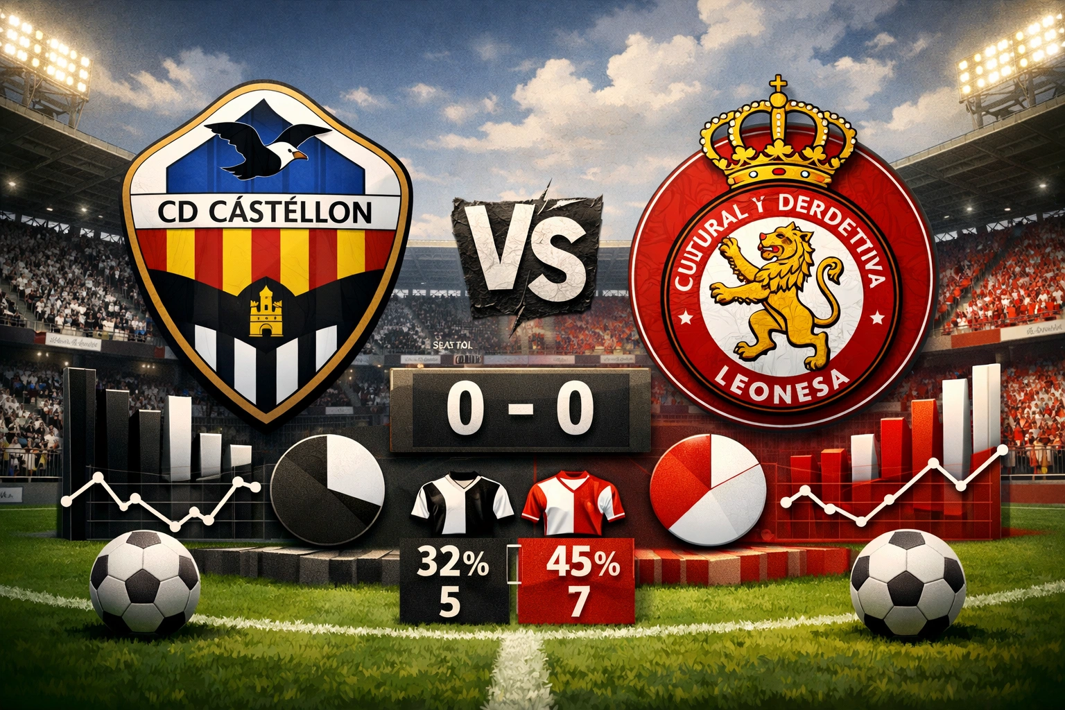 Statistik Castellon vs Cultural Leonesa