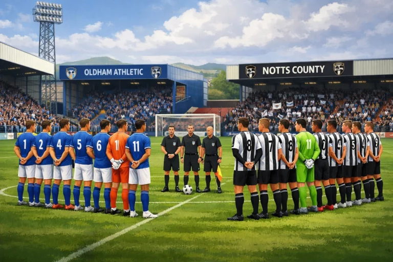 Susunan Pemain Oldham Athletic vs Notts County