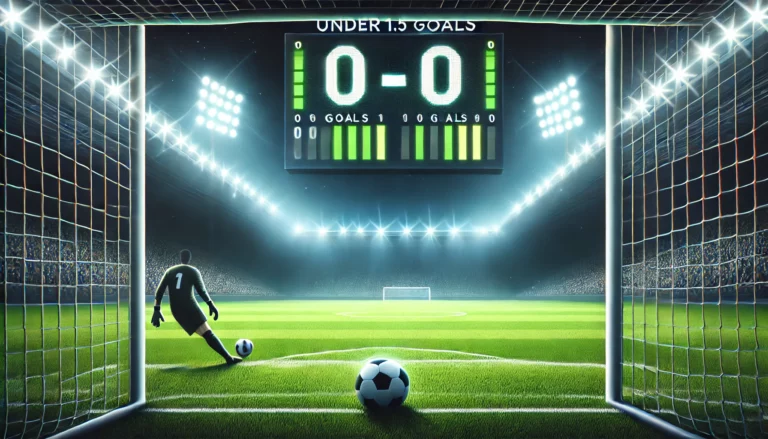 under 1.5 artinya berapa gol