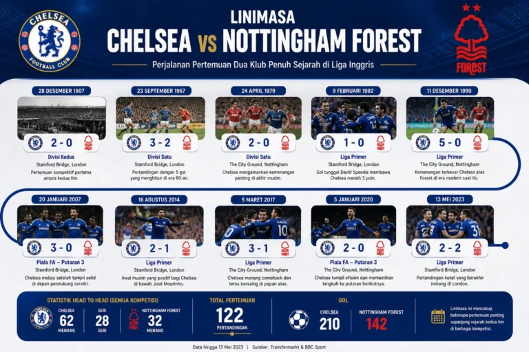 Linimasa Chelsea vs Nottingham Forest