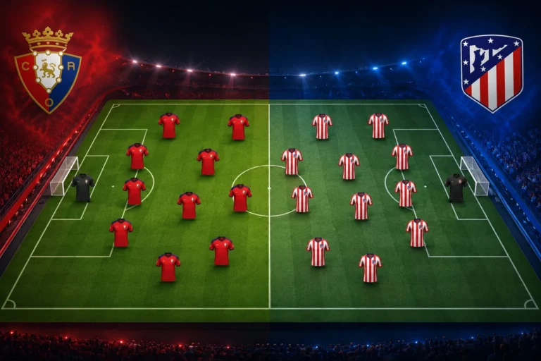 Prediksi dan Susunan Osasuna vs Atletico Madrid