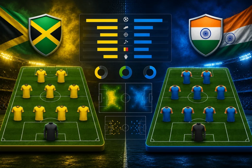 Statistik dan Susunan Pemain Jamaica vs India