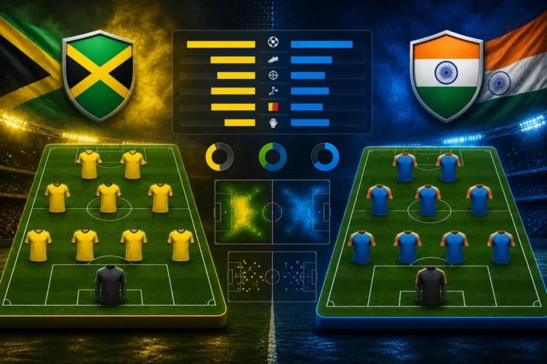 Statistik dan Susunan Pemain Jamaica vs India