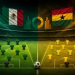 Statistik dan Susunan Pemain Mexico vs Ghana