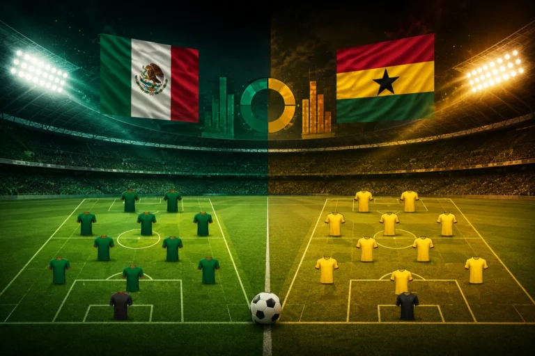 Statistik dan Susunan Pemain Mexico vs Ghana