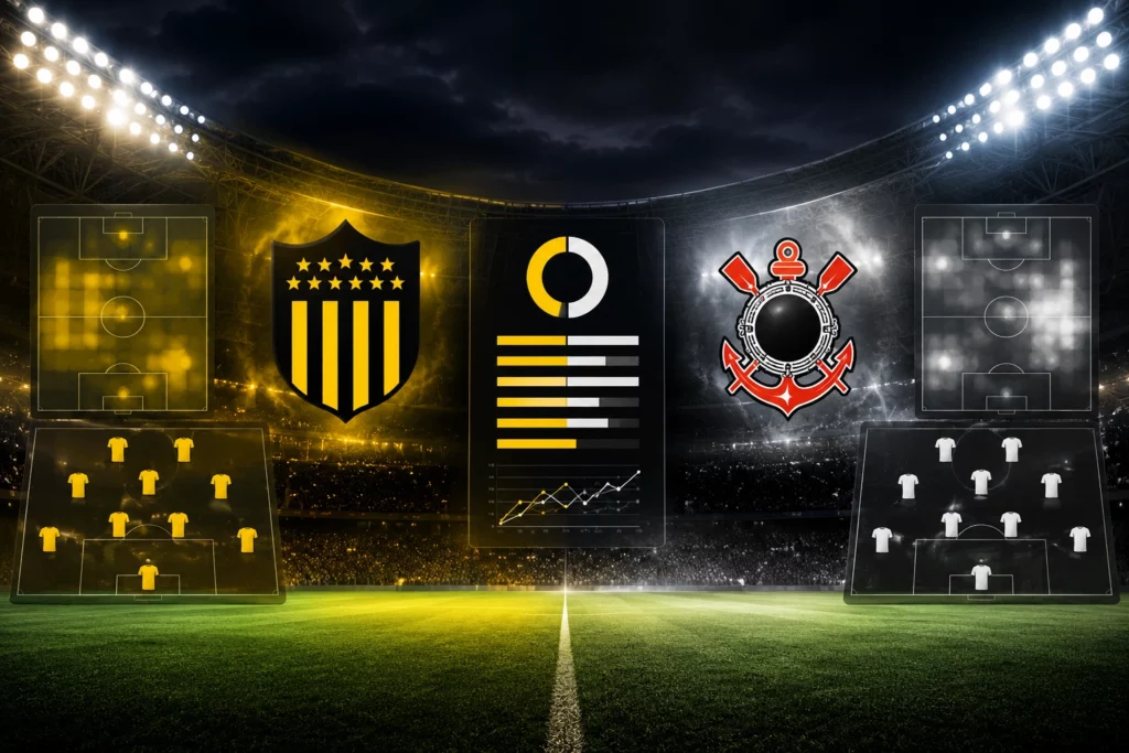 Statistik dan Susunan Pemain Penarol vs Corinthians