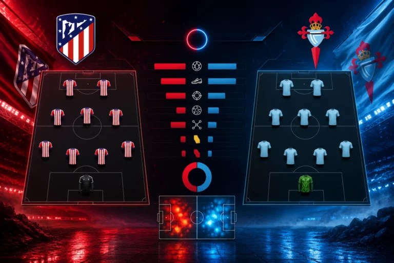 Susunan Pemain dan Statistik Atletico Madrid vs Celta Vigo