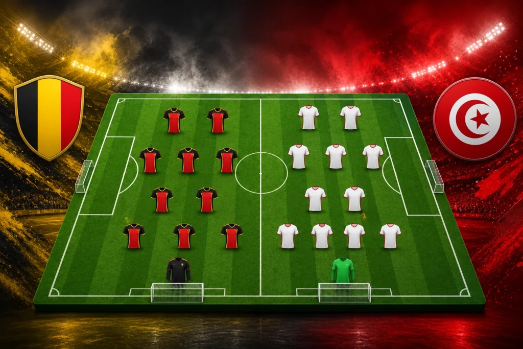 Prediksi Pertandingan Persahabatan Belgium vs Tunisia