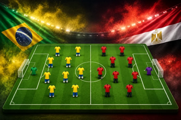 Prediksi Pertandingan Persahabatan Brazil vs Egypt