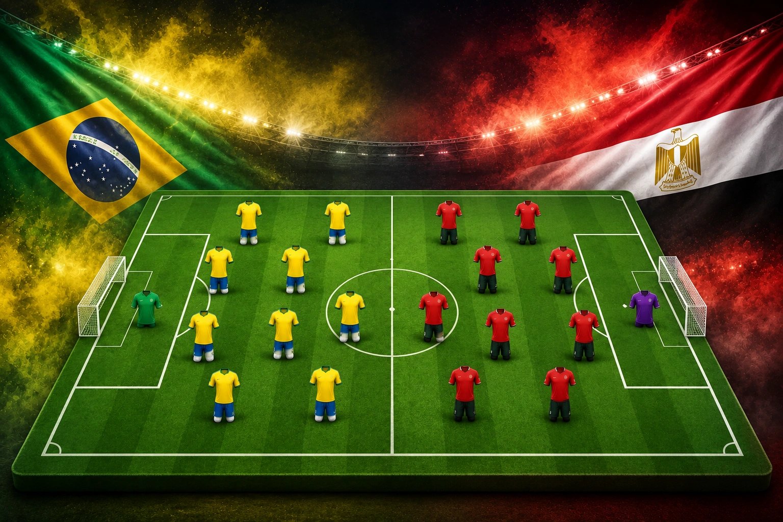 Prediksi Pertandingan Persahabatan Brazil vs Egypt