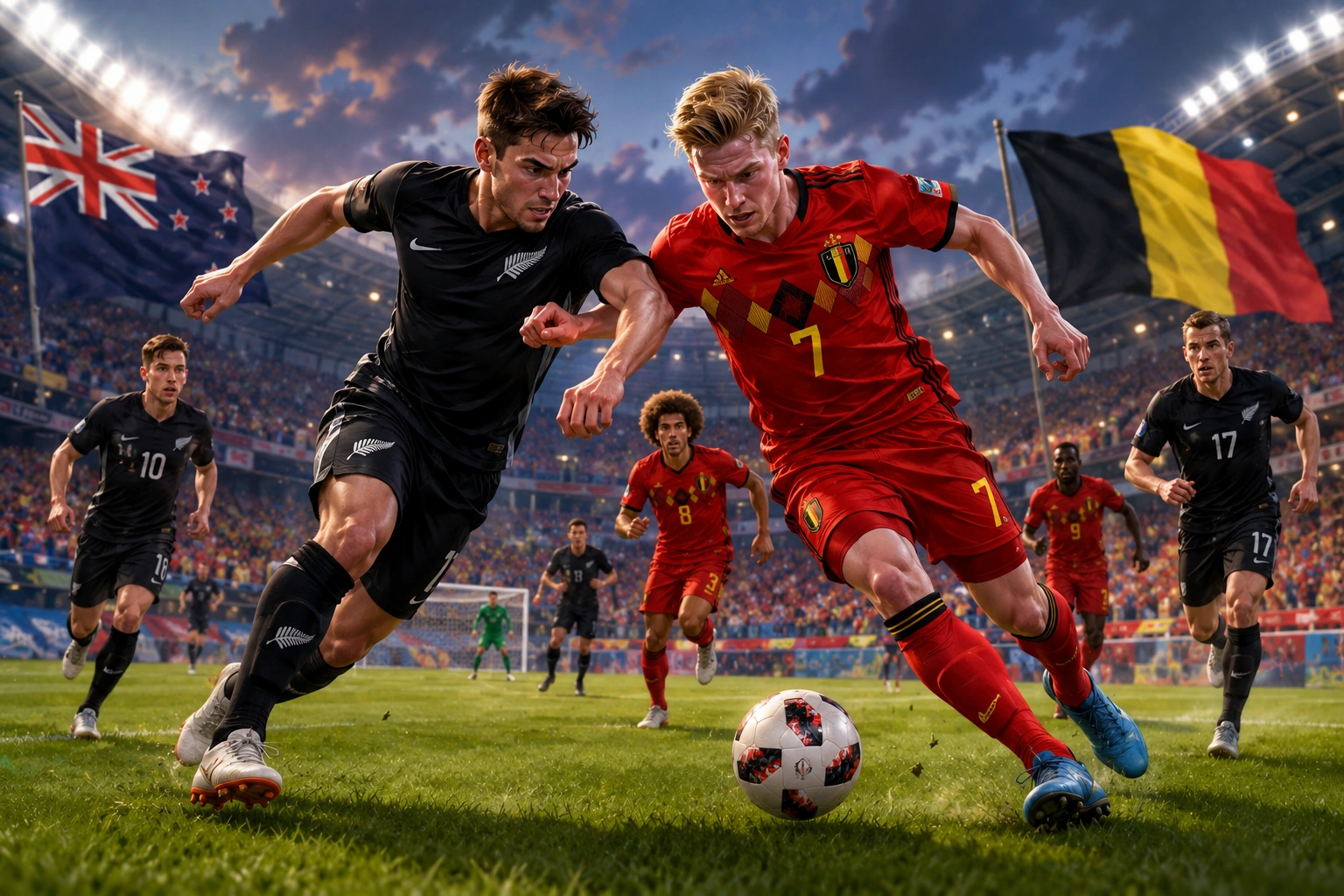 Prediksi Susunan Pemain New Zealand vs Belgium