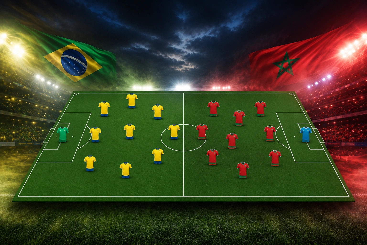Prediksi dan Susunan Pemain Brazil vs Morocco