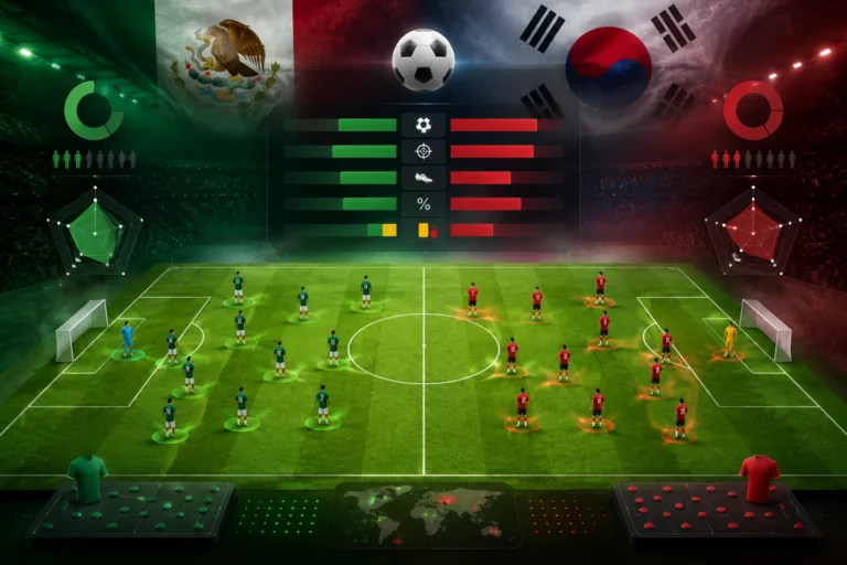 Statistik dan Susunan Pemain Mexico vs South Korea