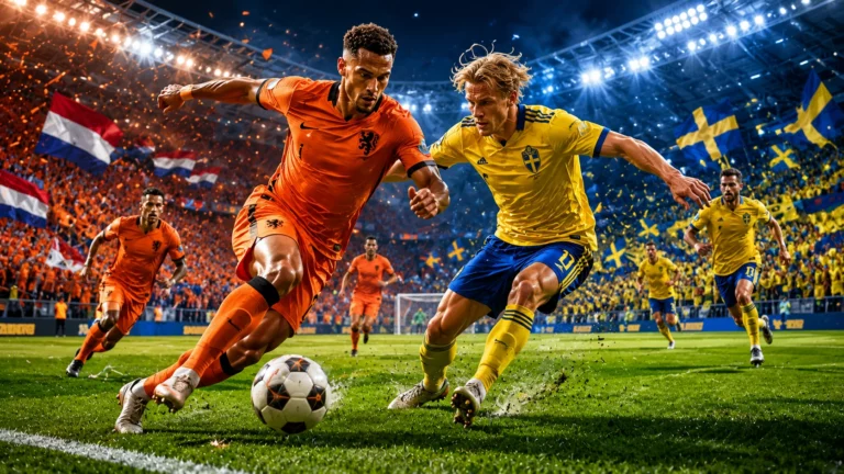 Statistik dan Susunan Pemain Netherlands vs Sweden