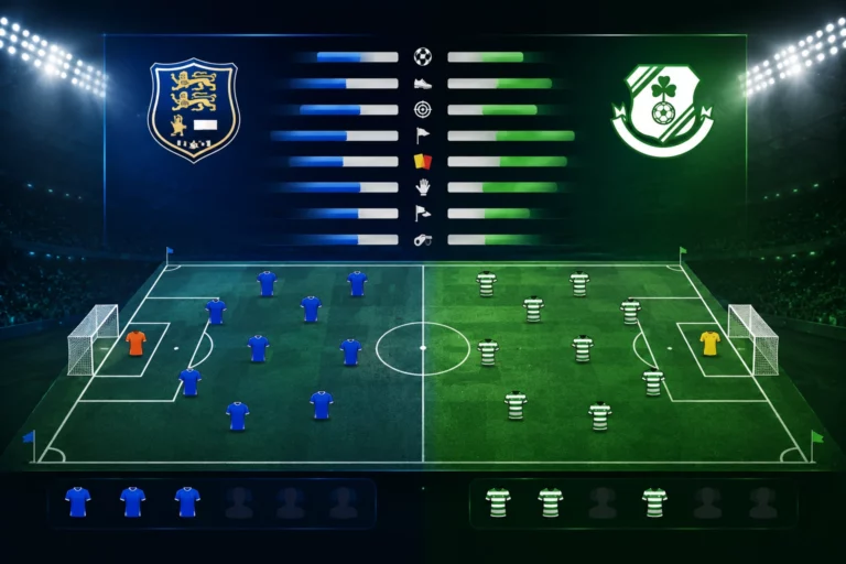 Statistik dan Susunan Pemain Waterford vs Shamrock Rovers