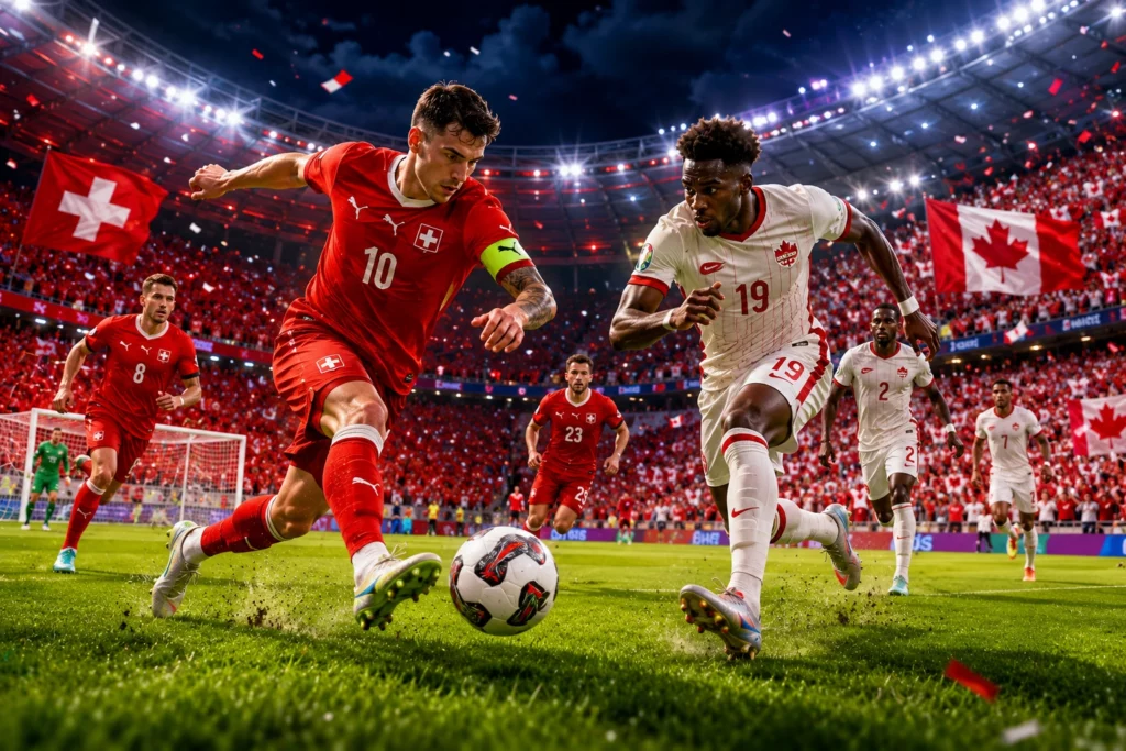 Susunan Pemain dan Prediksi Skor Switzerland vs Canada