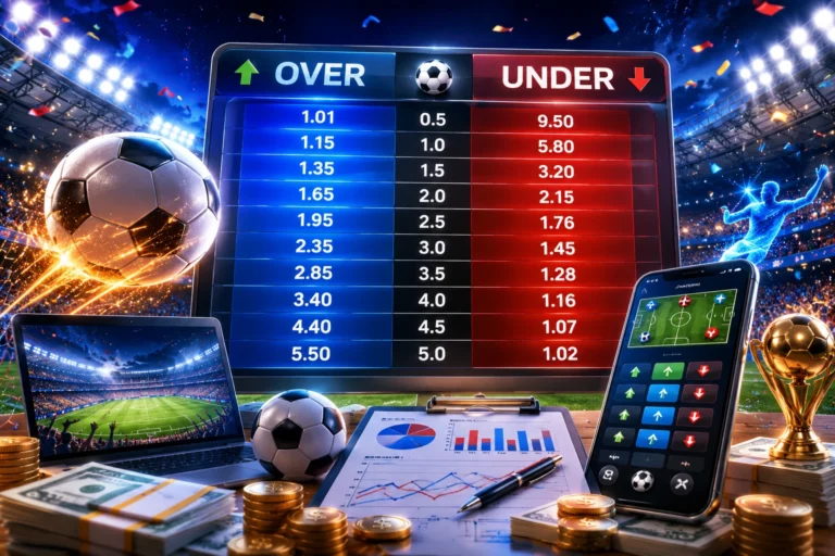parlay tabel over under lengkap