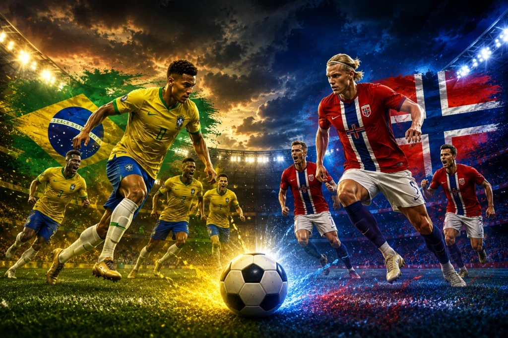 Prediksi Pertandingan dan Susunan Brazil vs Norway