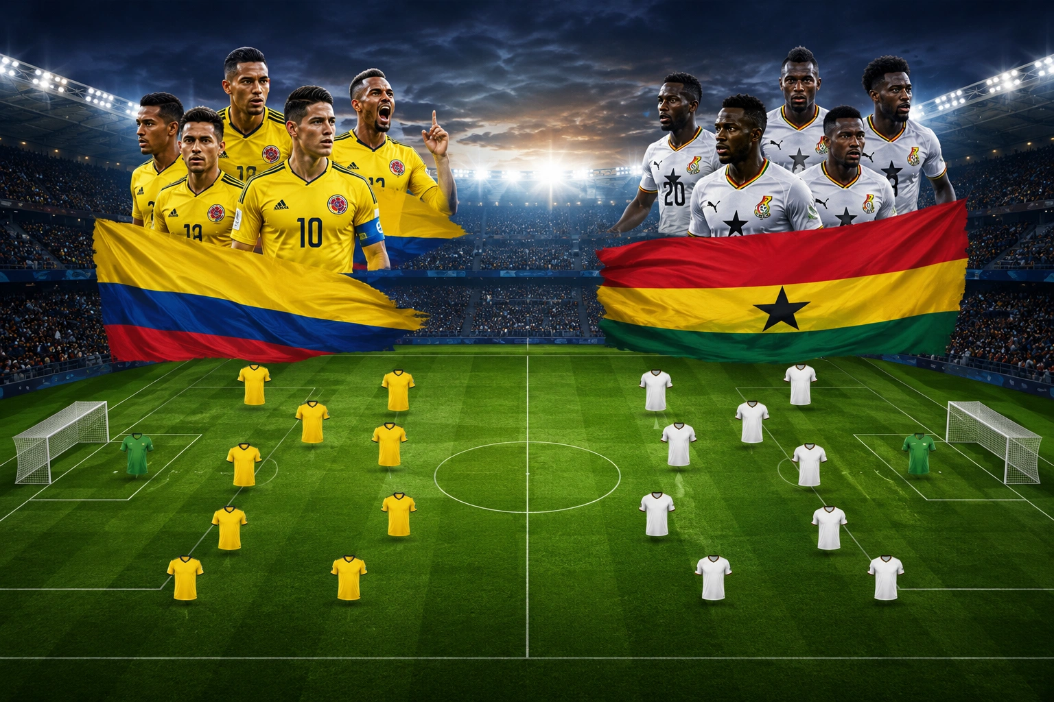 Prediksi Pertandingan dan Susunan Colombia vs Ghana