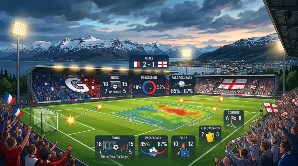 Statistik Pertandingan France vs England